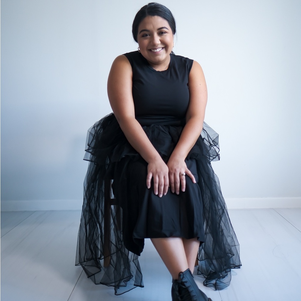 Sleeveless Tulle Midi Dress 🤍